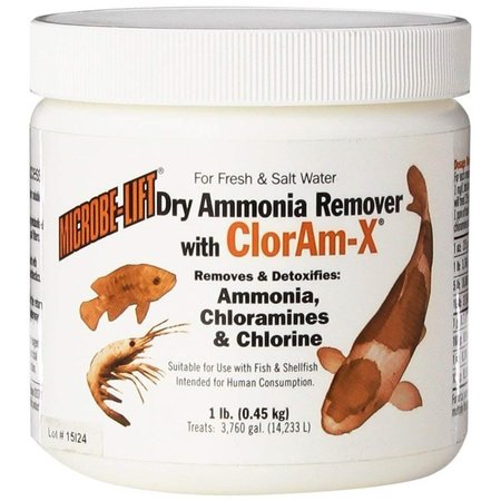 ECO LABS Microbe-Lift Dry Ammonia Remover with ClorAm-X - 1 lbs DAR01